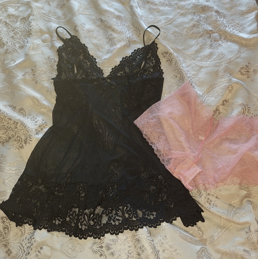 Geisha3 babydoll lingerie and panty set